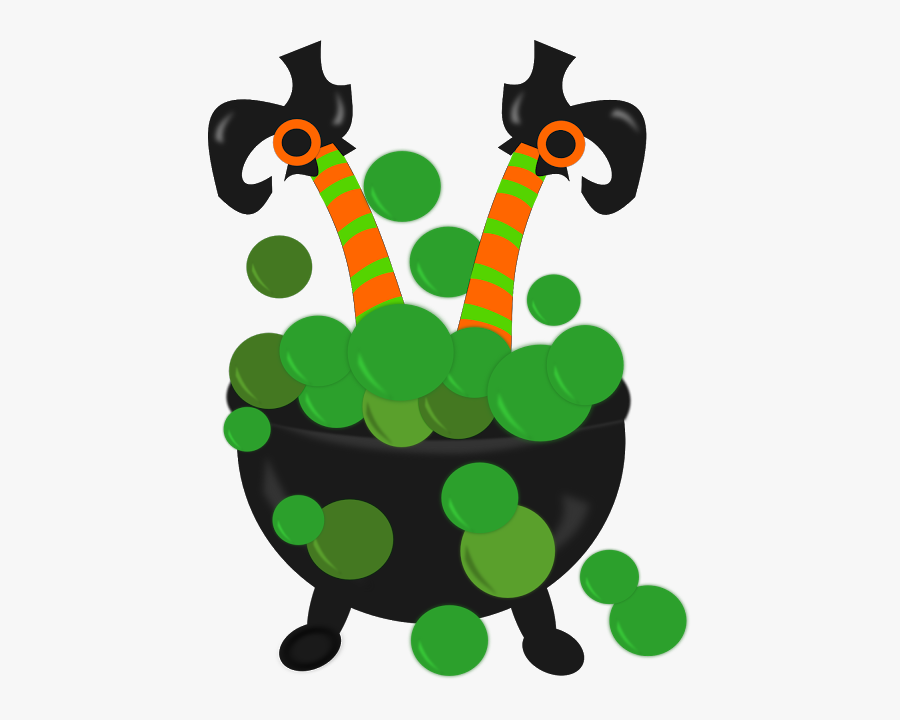 Witch In Cauldron Clipart, Transparent Clipart