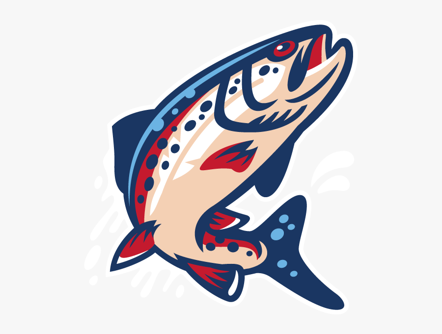 Spokane Indians New Logo - Fish Sports Logo, Transparent Clipart
