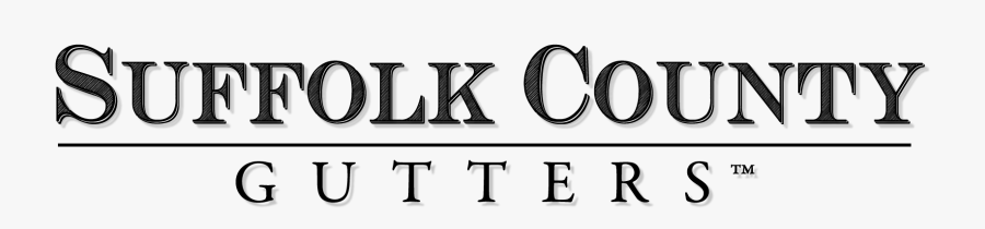 Suffolk County Gutters Logo, Transparent Clipart