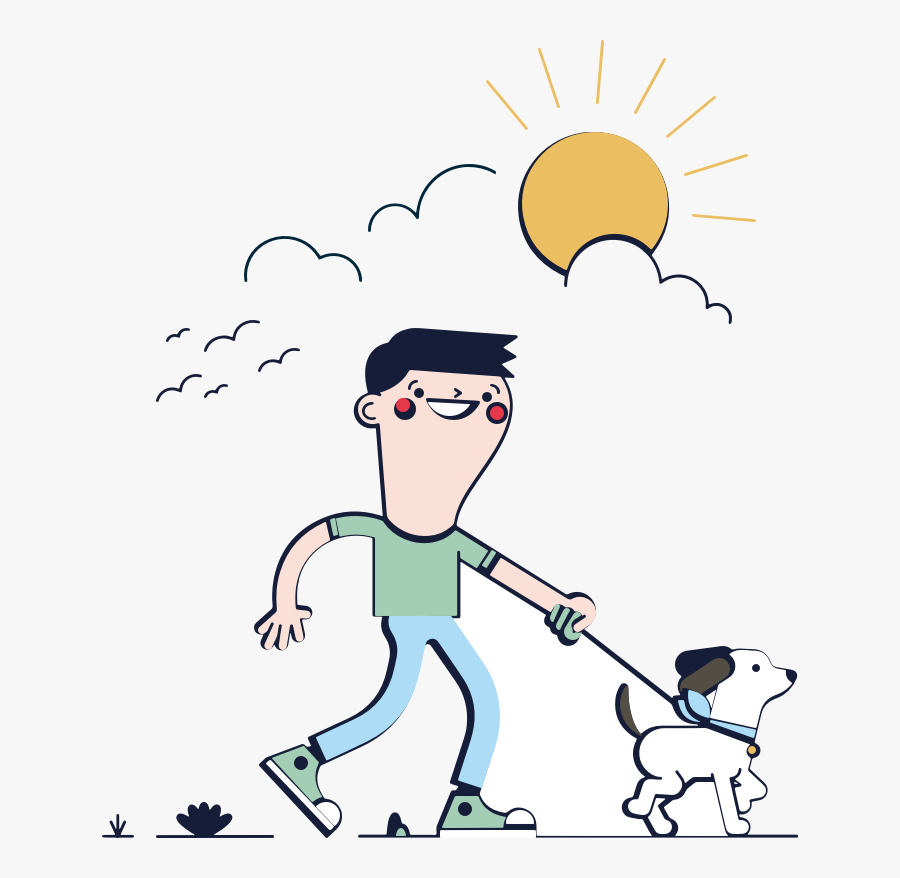 Dog With Human Cartoon, Transparent Clipart
