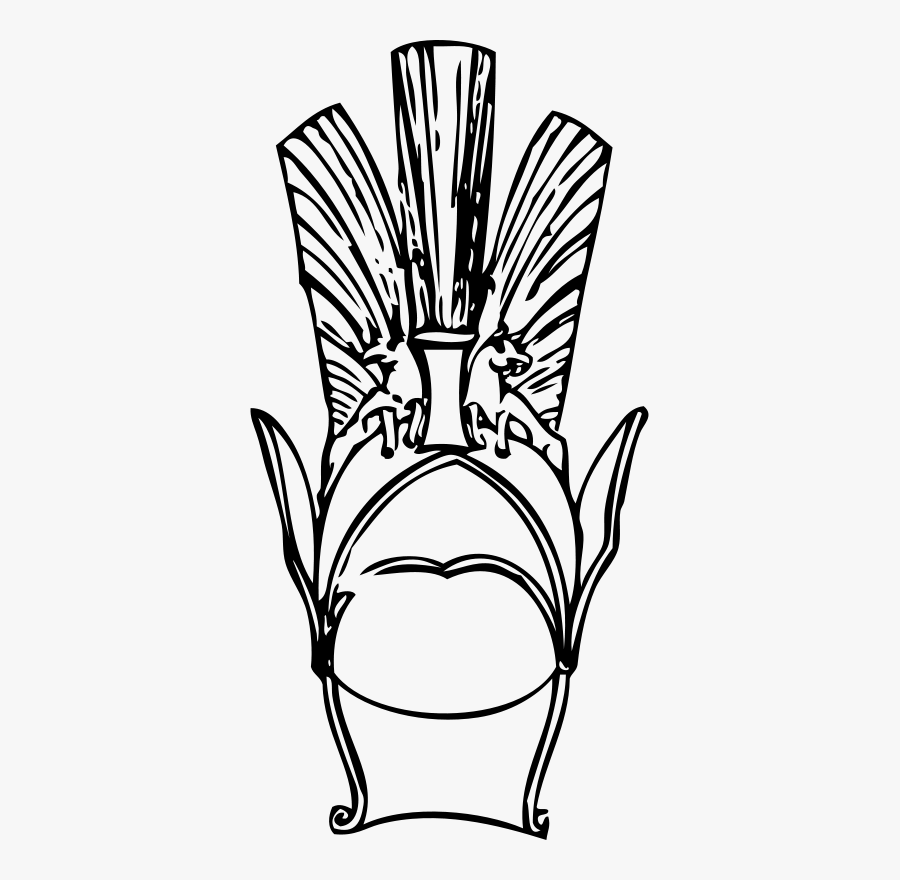 Greek Helmet 7 - Greek Helmet, Transparent Clipart