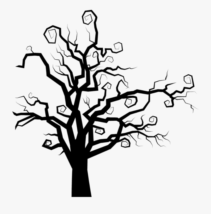 #freetoedit #halloween #spooky #tree - Spooky Tree Silhouette Png, Transparent Clipart