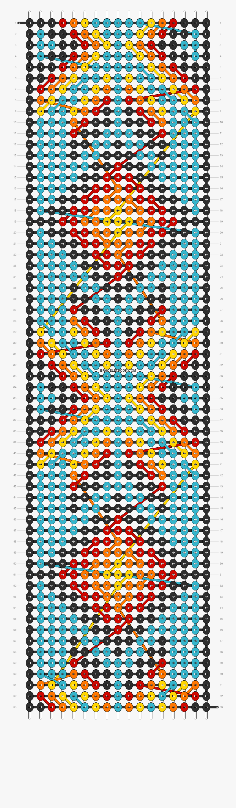 Pattern American Indian Clipart - Pattern Alpha Friendship Bracelet, Transparent Clipart