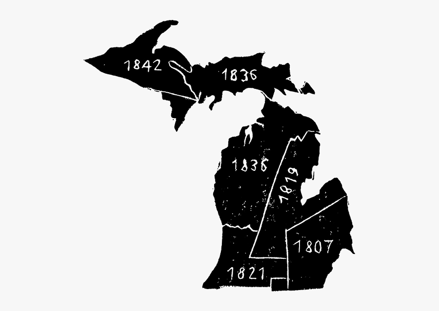 Map - Michigan Republican Democrat Map, Transparent Clipart
