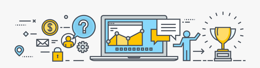 Roi Sucess With Colorful Location, Mail, Dollar Sign, - Accent Technologies, Inc., Transparent Clipart