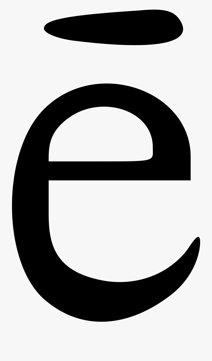 File E Accent Plat - Circle, Transparent Clipart