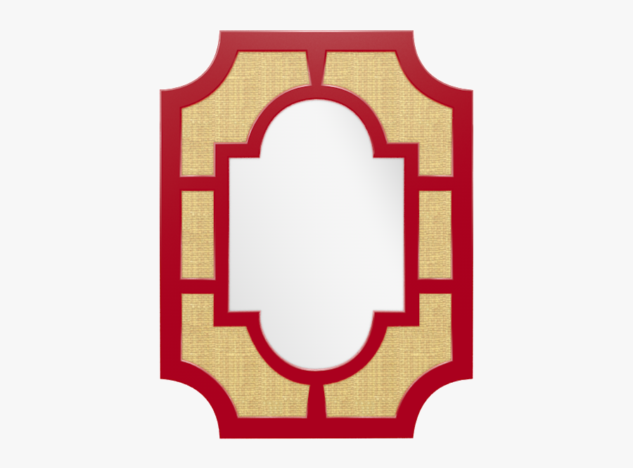 Kate And Laurel Hogan Wood Framed Mirror With Scallop, Transparent Clipart