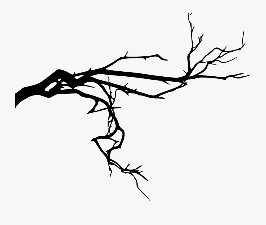 Spooky Tree Branch, Transparent Clipart