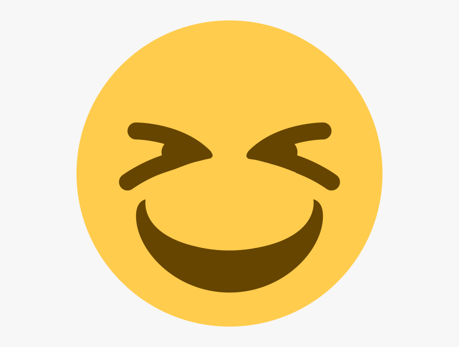 Happy Closed Eyes Emoji, Transparent Clipart