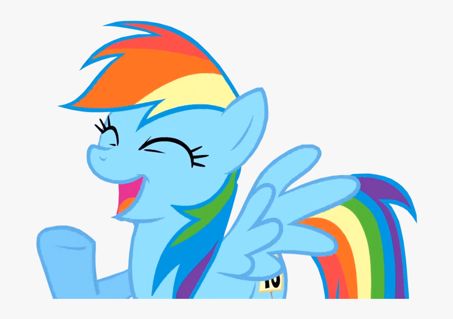 My Little Pony Rainbow Dash Head, Transparent Clipart