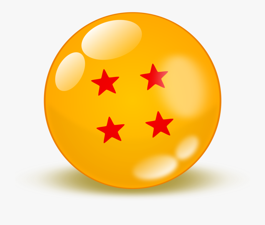 Dragon Ball Clipart 4 Star - Bola Dragon Ball Z Png , Free Transparent