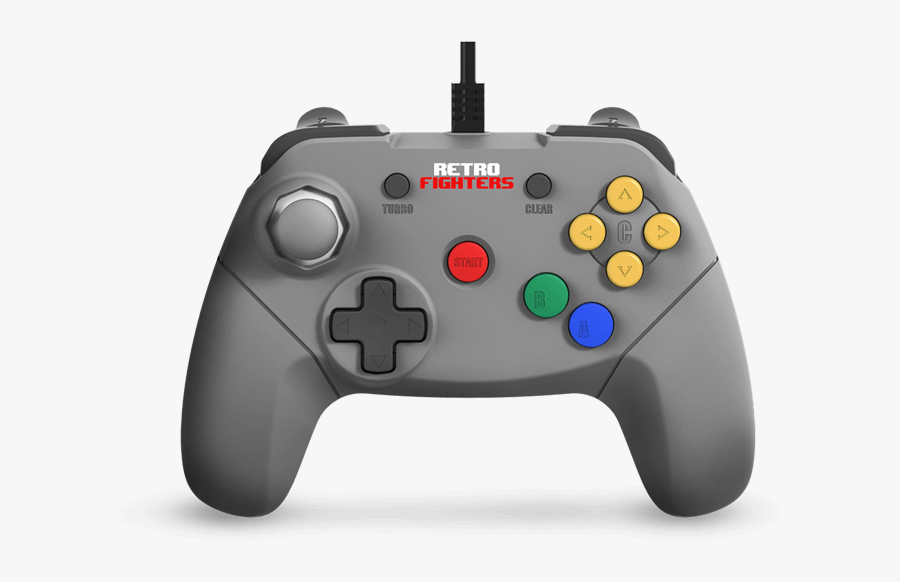 Retro Fighters N64 Controller, Transparent Clipart