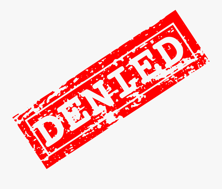 Denied Stamp Clipart Hand Png - Graphic Design, Transparent Clipart