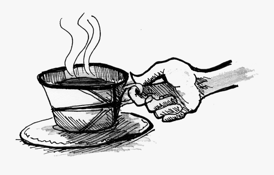 Thumb Line Art Sketch - Sketch, Transparent Clipart