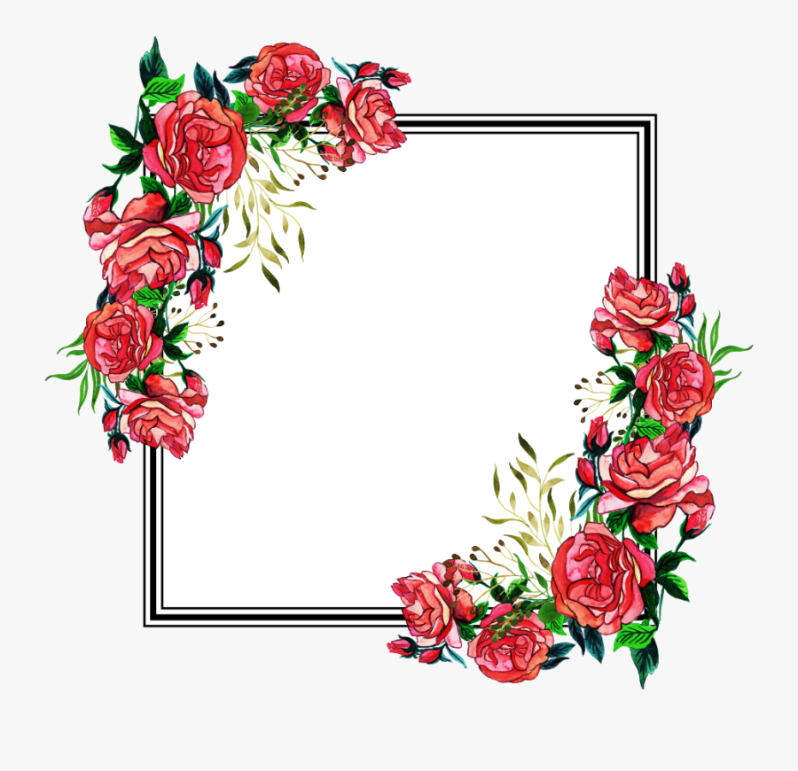 Floral Frame Png, Transparent Clipart