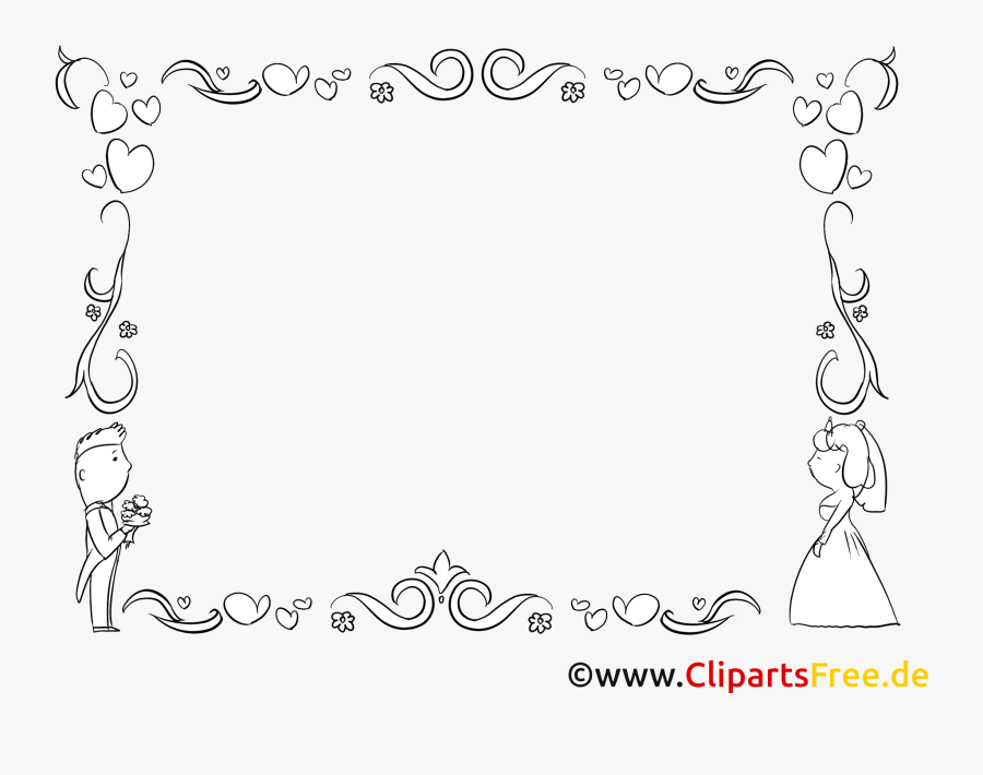 Marcos De San Valentin Para Colorear, Transparent Clipart