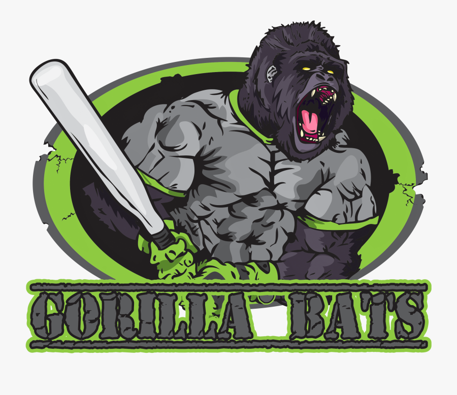 Gorilla Bats , Transparent Cartoons - Gorilla Bats, Transparent Clipart