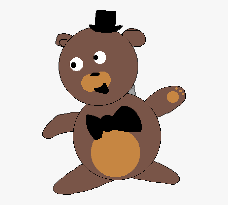 Pixilart Freddy Teddy Bear - Teddy Bear, Transparent Clipart