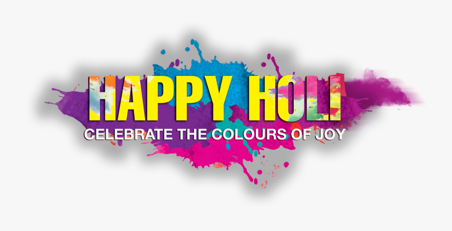 Happy Holi Text Png - Transparent Happy Holi Png, Transparent Clipart