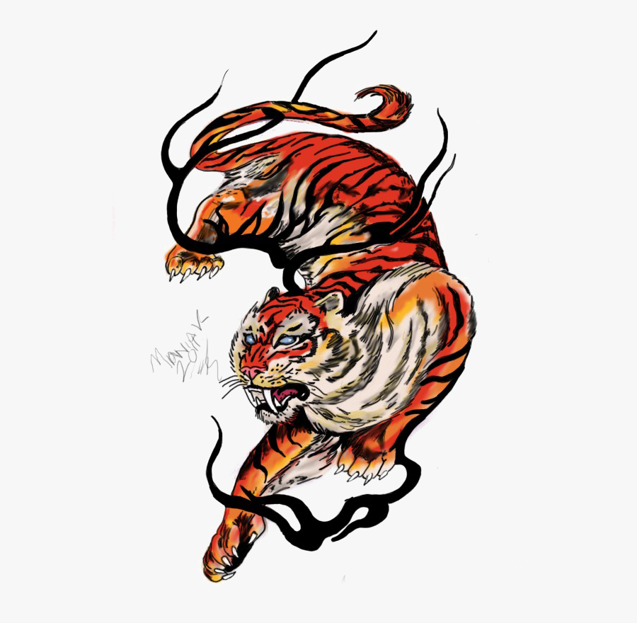 Transparent Tattoo Png - Tiger Tattoo Png, Transparent Clipart