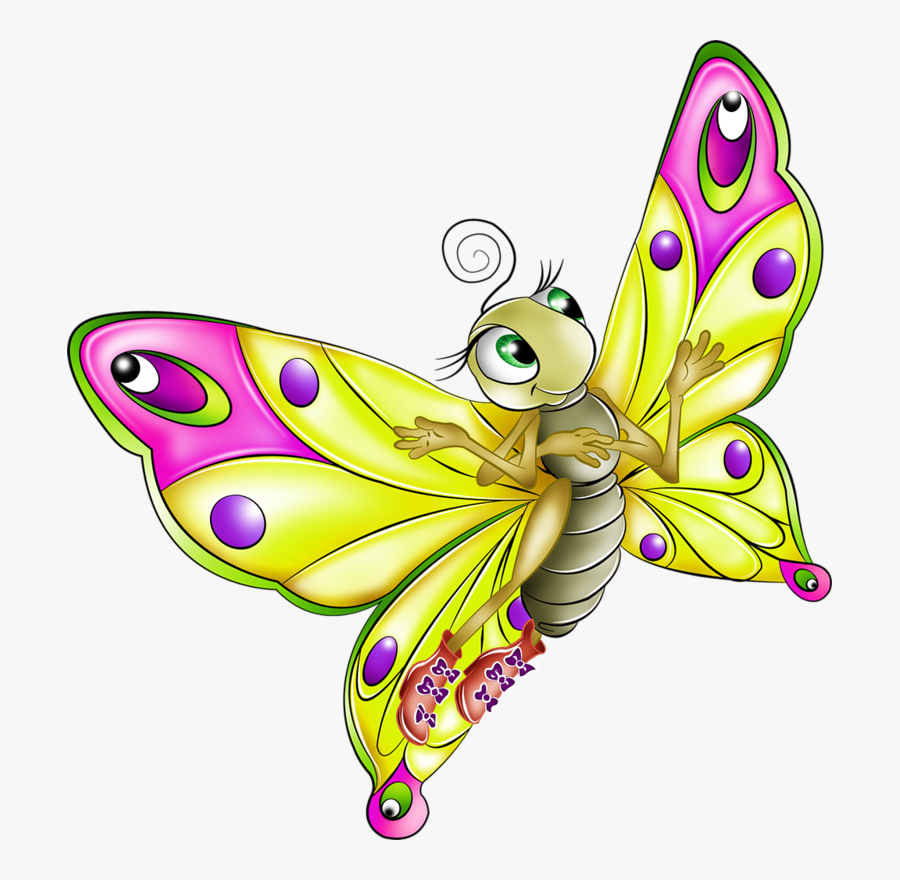 Thumb Image - Cartoon Butterfly No Background, Transparent Clipart