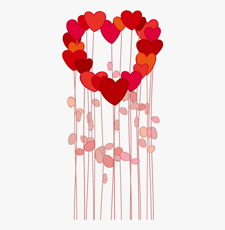 Wedding Invitation Love Flower Heart - Cute Romantic Valentine Cards, Transparent Clipart
