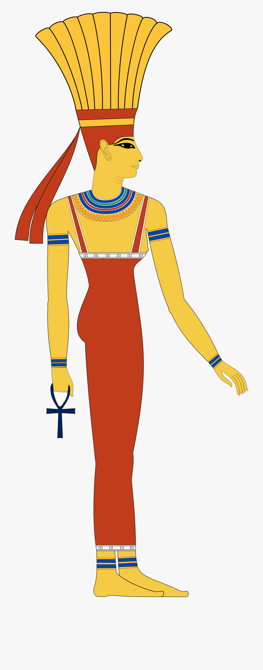 Isis Egyptian God, Transparent Clipart