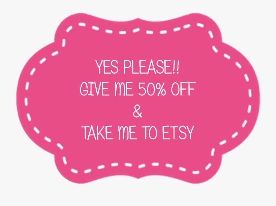 50% Off All Transparent Overlay Templates - Transparent Png Label, Transparent Clipart