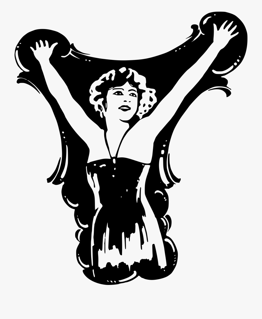 Lady With Hands Up Clip Arts, Transparent Clipart