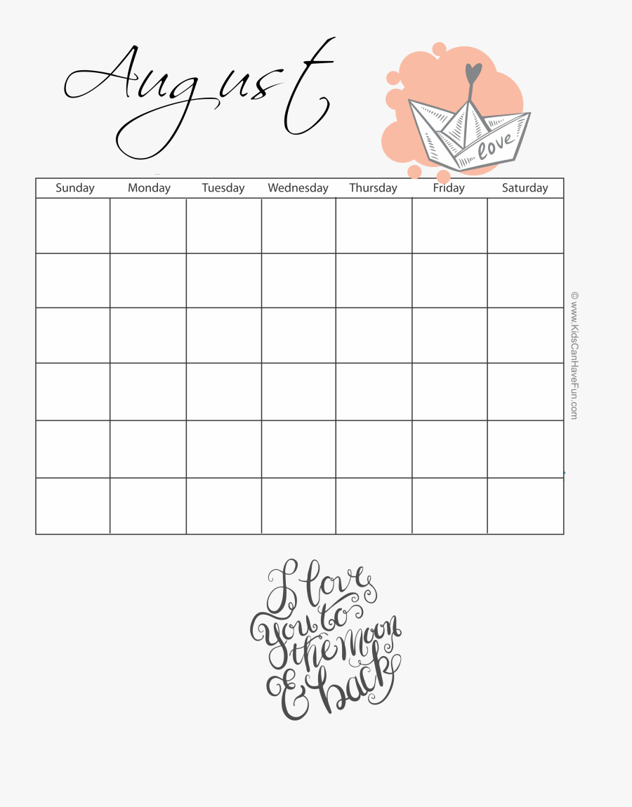 June Clipart Monthly Planner, Transparent Clipart