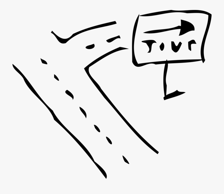 Vector Illustration Of Interstate Highway Expressway, Transparent Clipart