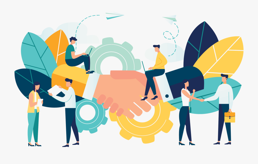 Services - Business Partnership Vector, Transparent Clipart