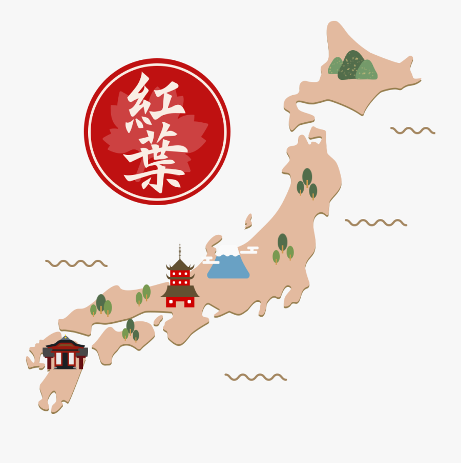Japan Map Easy Drawing, Transparent Clipart