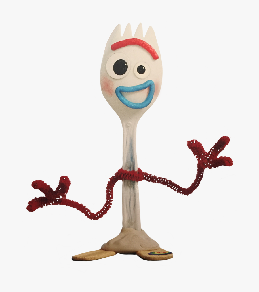 Forky making his grand debut in toy story 4. 