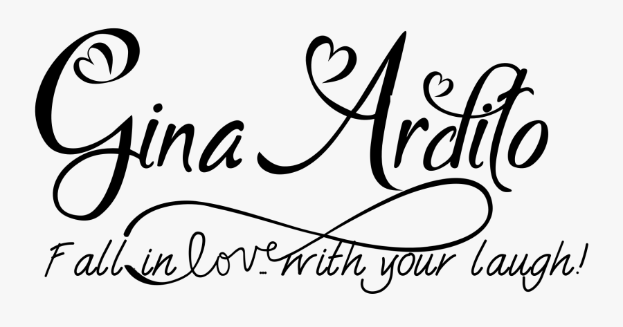 Gina Calligraphy, Transparent Clipart