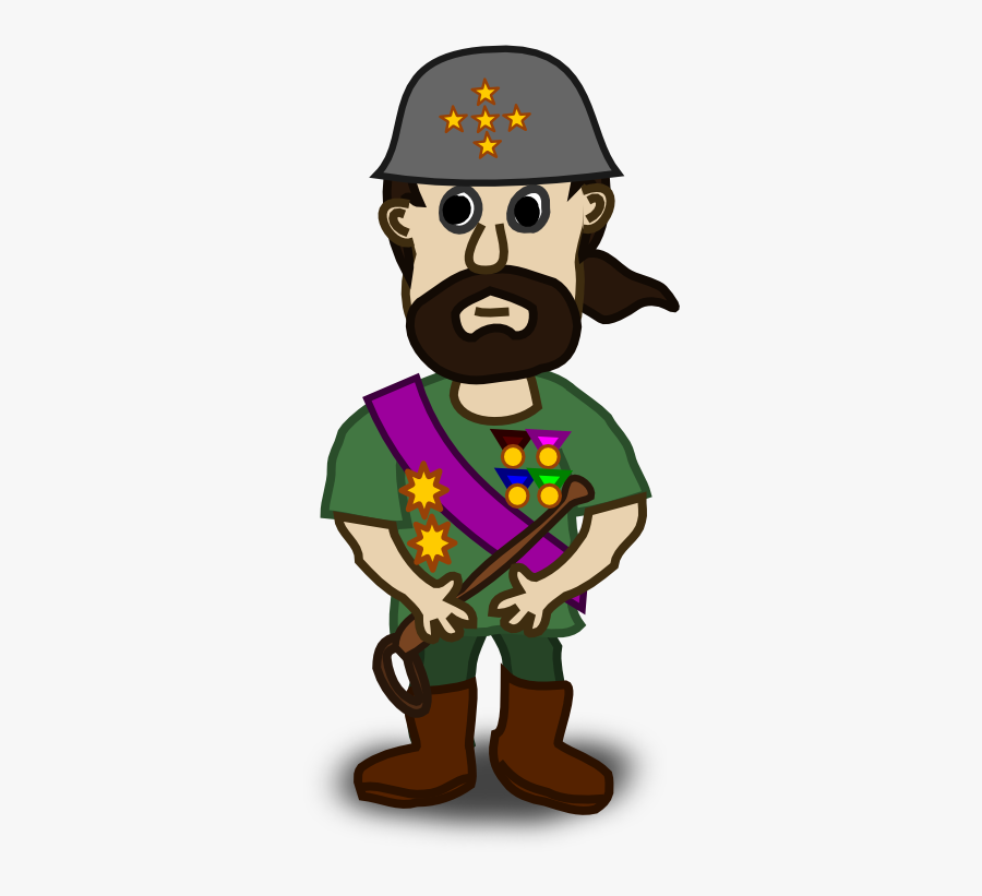 Clipart - Comic Characters - General - Army General Clipart, Transparent Clipart