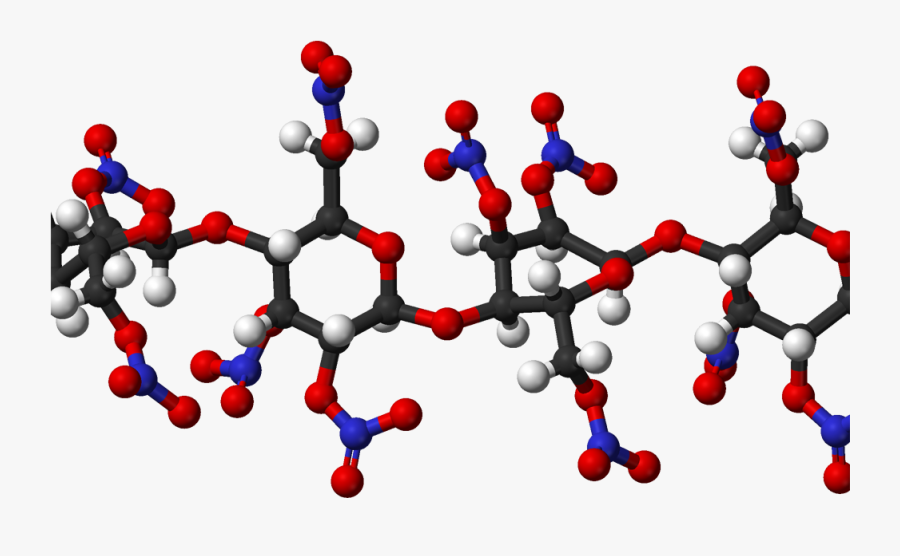 3d Structure Of Nitrocellulose Clipart , Png Download - Nitrocellulose Molecule, Transparent Clipart