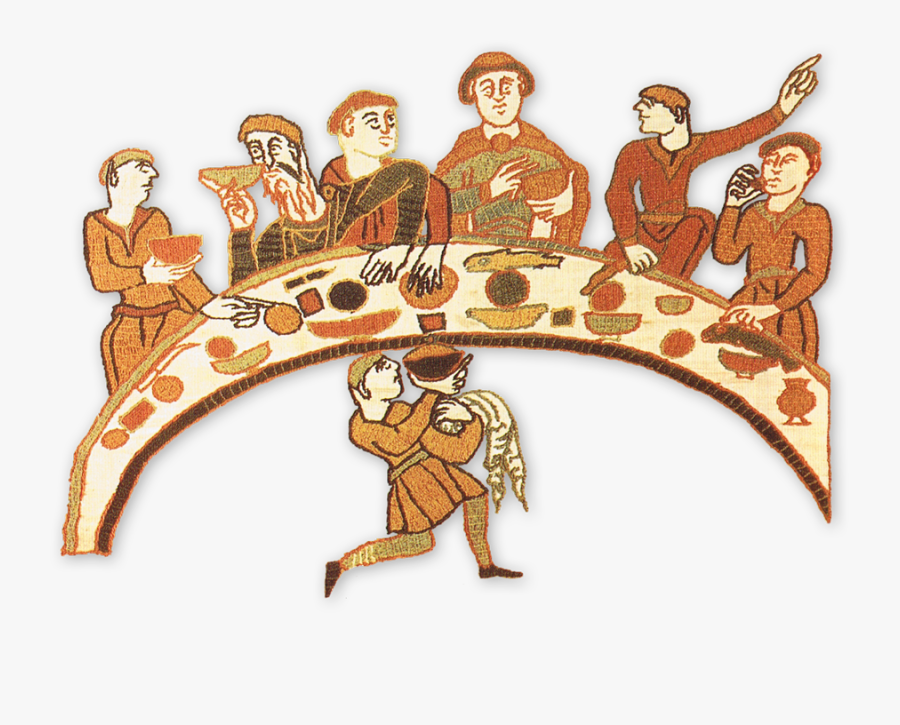 Bayeux Tapestry Dinner - Medieval Insults, Transparent Clipart