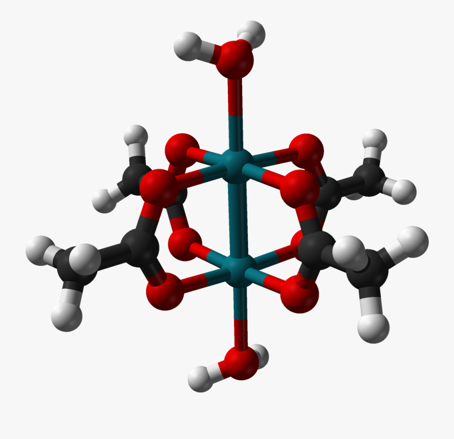 Rhodium Acetate Hydrate Dimer From Xtal 1971 3d Balls Copper Ii