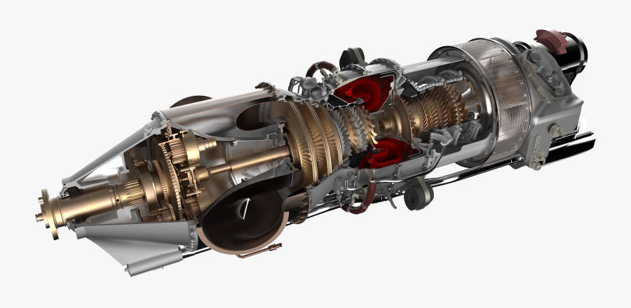 Transparent Jet Engine Clipart - Ge 3d Printed Engine, Transparent Clipart