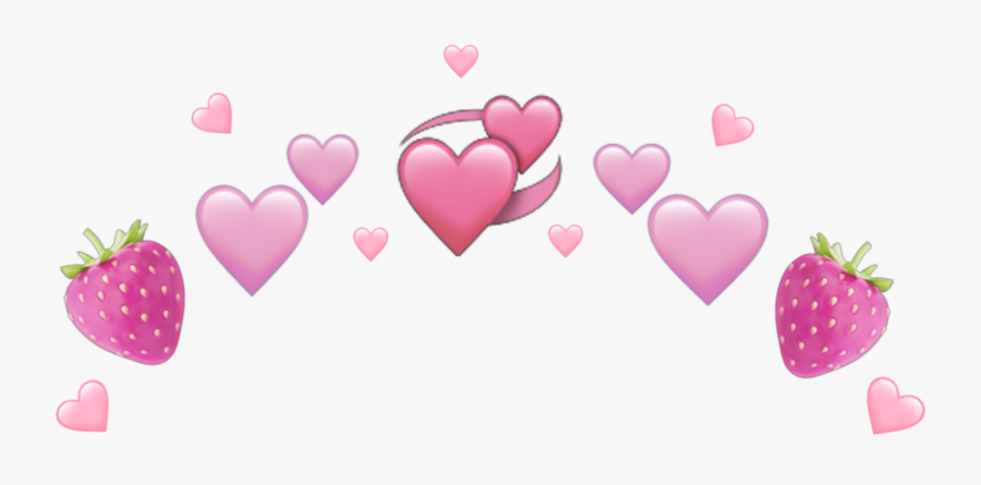 #emoji #emojistickers #emojicrown #stickers #crown - Light Pink Heart Emoji, Transparent Clipart