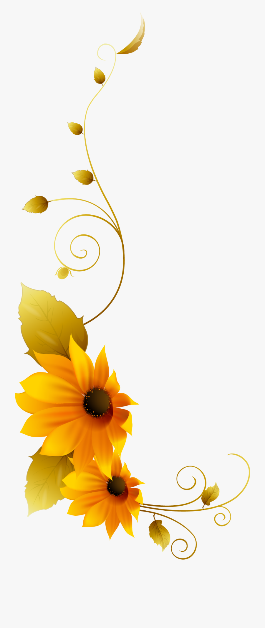 Sunflowers Png Vine - Sunflower Png, Transparent Clipart