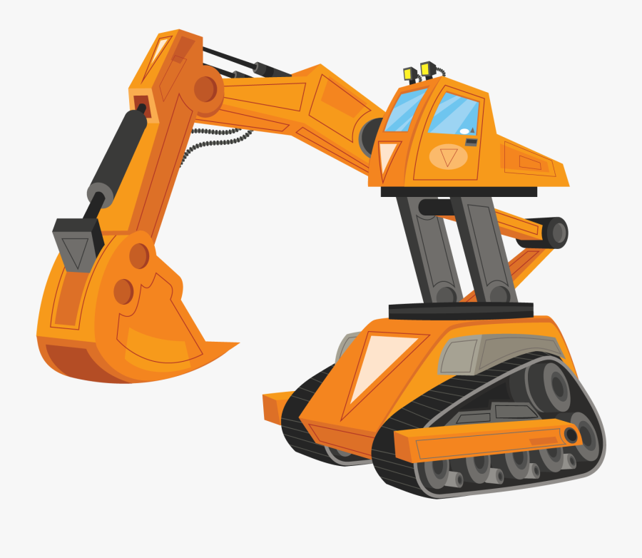 Bulldozer, Transparent Clipart
