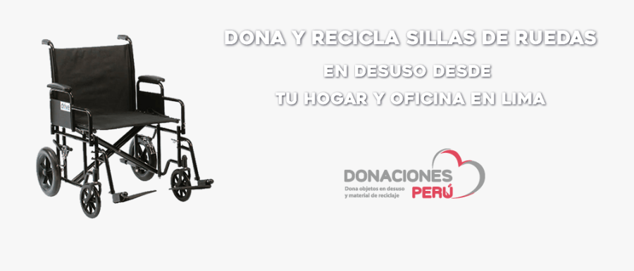 Dona Sillas De Ruedas En Desuso - Wheelchair Png, Transparent Clipart