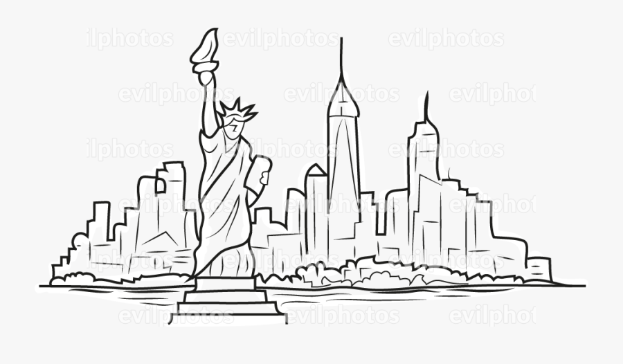 Cityscape Drawing Vector And Stock Photo - Illustration, Transparent Clipart