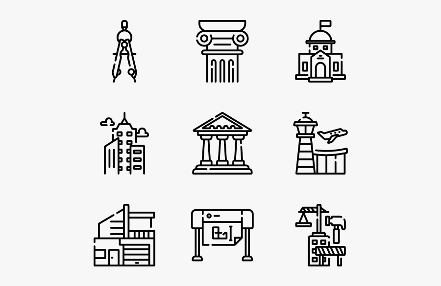 Architecture - Brain Icon, Transparent Clipart