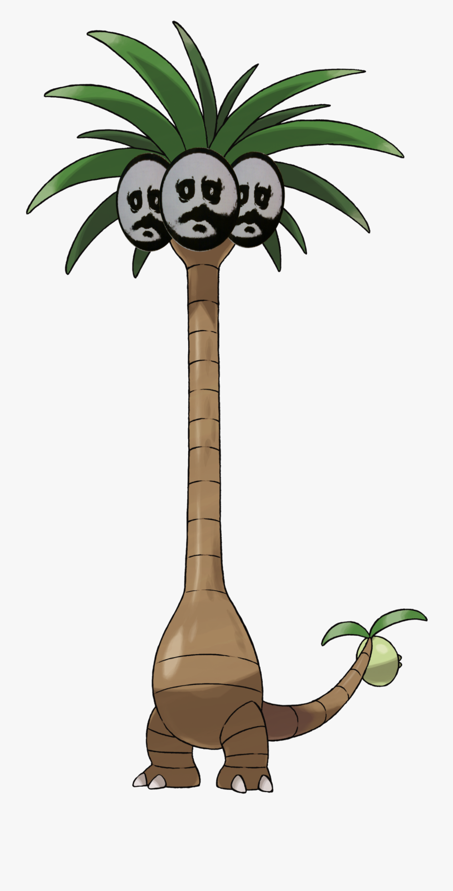Pokémon Sun And Moon Pokémon Ultra Sun And Ultra Moon - Exeggutor Alola, Transparent Clipart