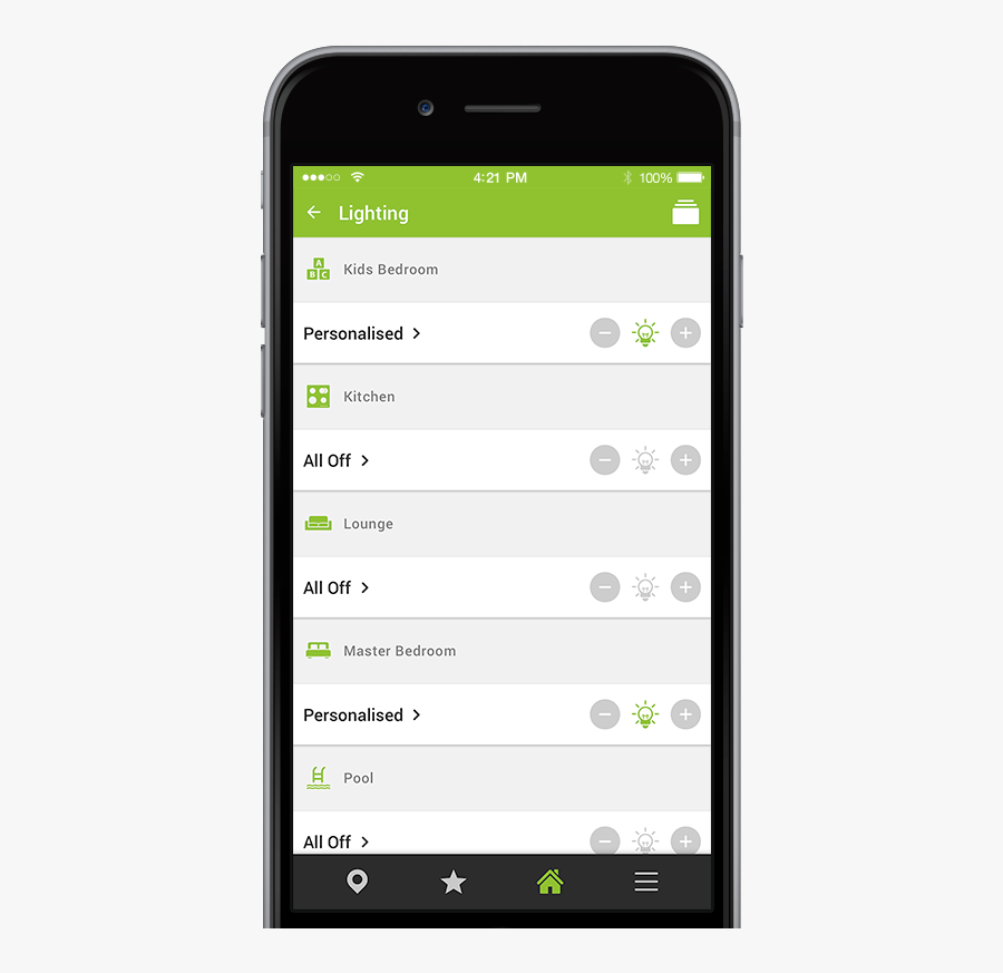 En Mockup App Light Controller - Iphone, Transparent Clipart