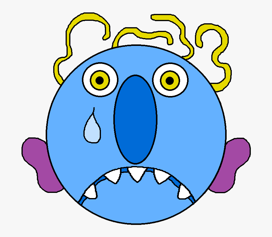 Transparent Blue Monster Clipart - Monster Mask Template Glad Monster Sad Monster, Transparent Clipart
