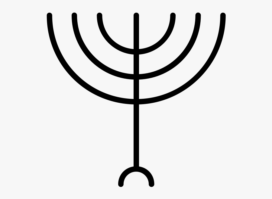Menorah Clipart Black And White, Transparent Clipart